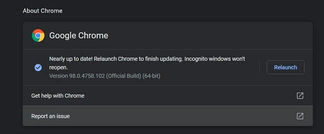 update browser and software