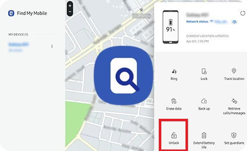 use find my mobile unlock samsung if forgot pin