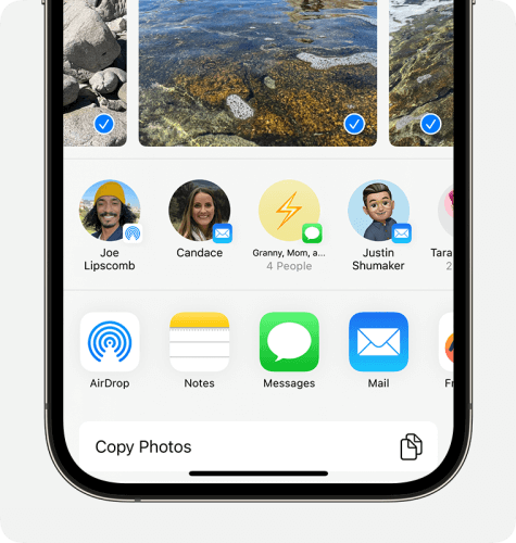 use share feature to get around screen time