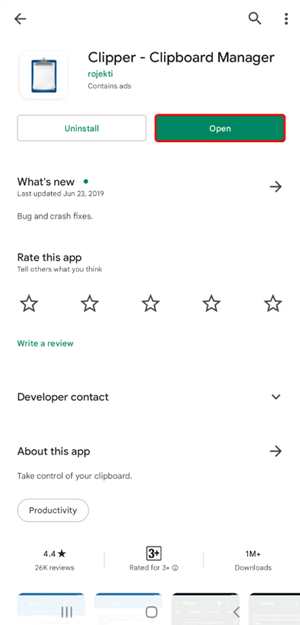 view clipboard history with clipper