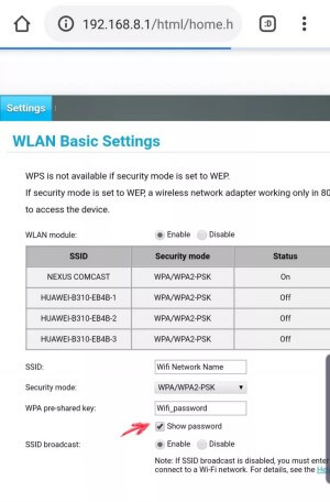 view saved wifi passwords android