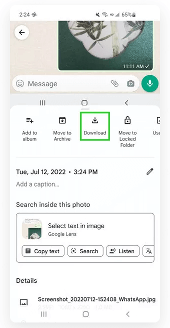 Google 포토에서 사진 다시 다운로드