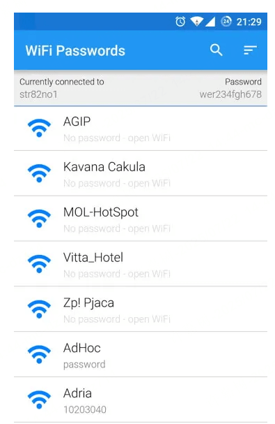 Wi-Fi 비밀번호(루트)