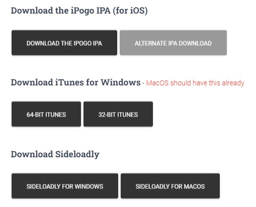 Sideloadly로 iPogo 설치하기