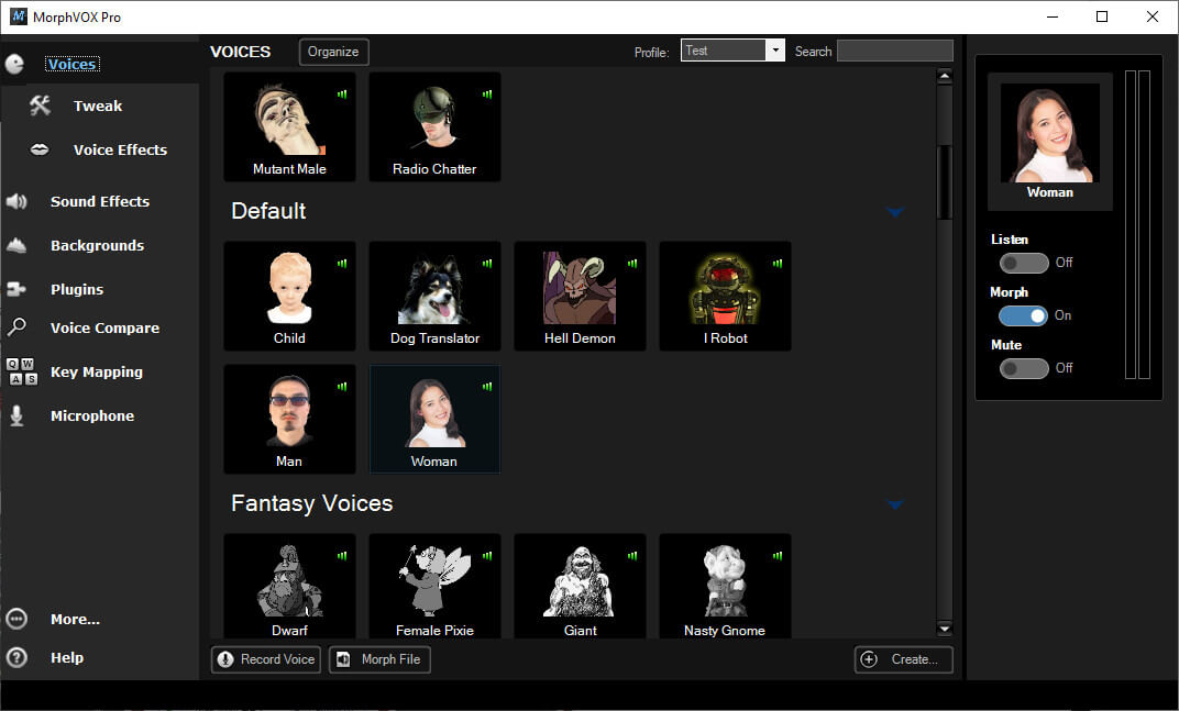 MophVOX Voice Changer