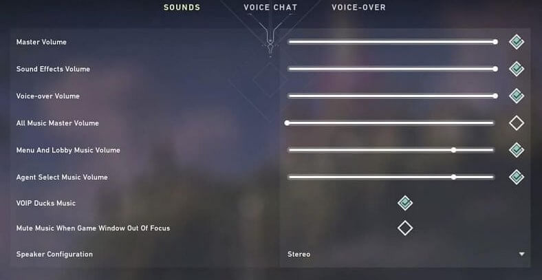 발로란트 사운드 설정