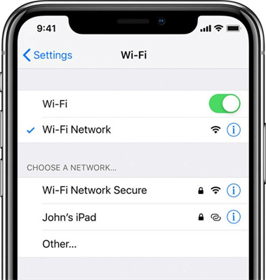 check wifi connection