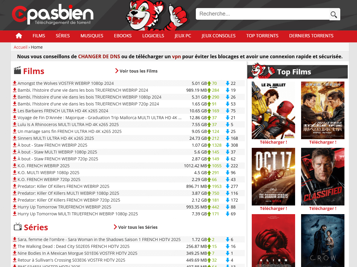 cpasbien télécharger des films et séries
