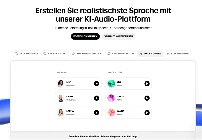 elevenlabs voice clone überblick