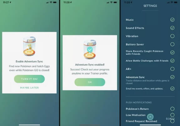 How to Turn on Adventure Sync in Pokemon GO