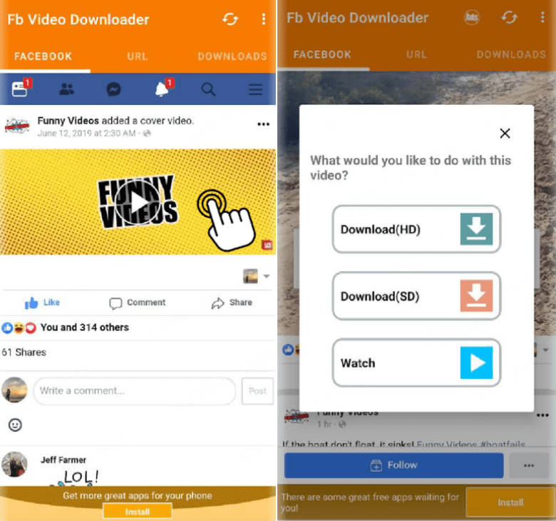 Descargar videos privados de Facebook desde el celular