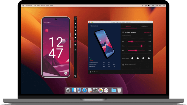genymotion  Oberfläche