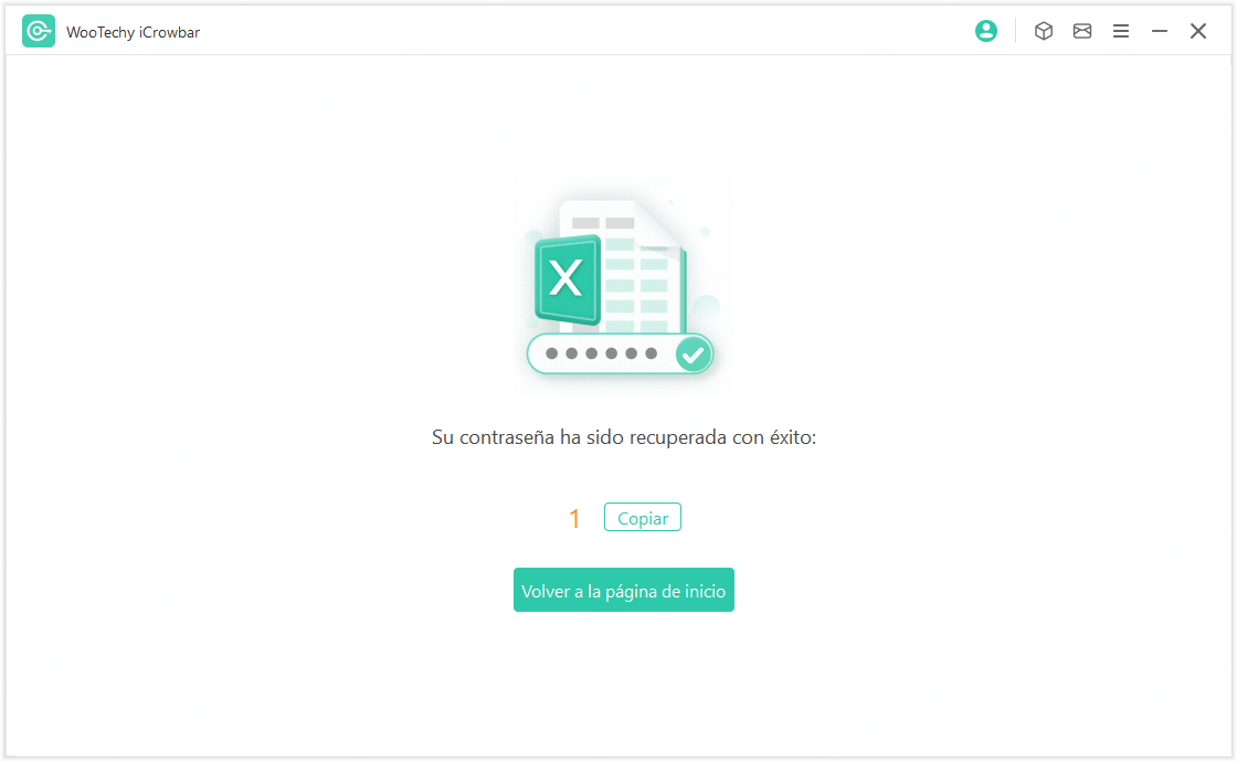 recuperada la contraseña