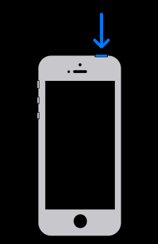 iPhone SE(1세대), 5 및 이전 모델 재시동