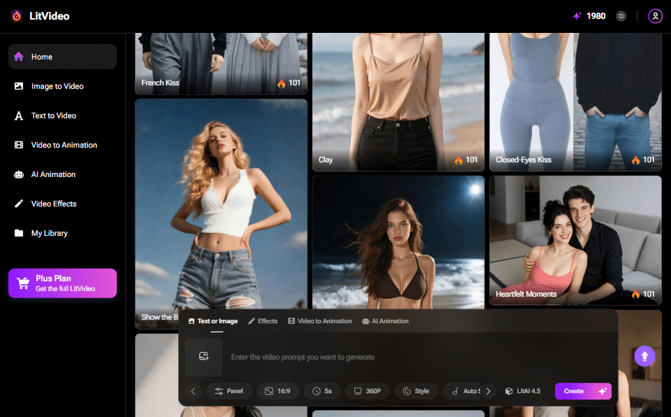 LitVideo generador de vídeo NSFW con IA