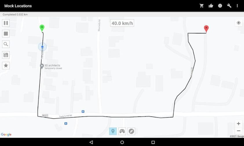 Mock Locations (fake GPS path)