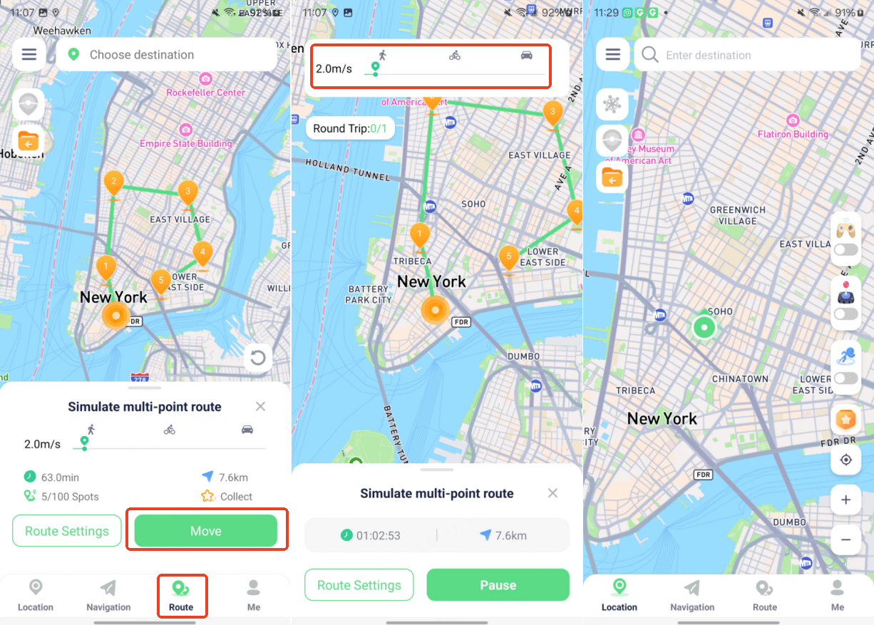 iMoveGo Multi-Spot Mode