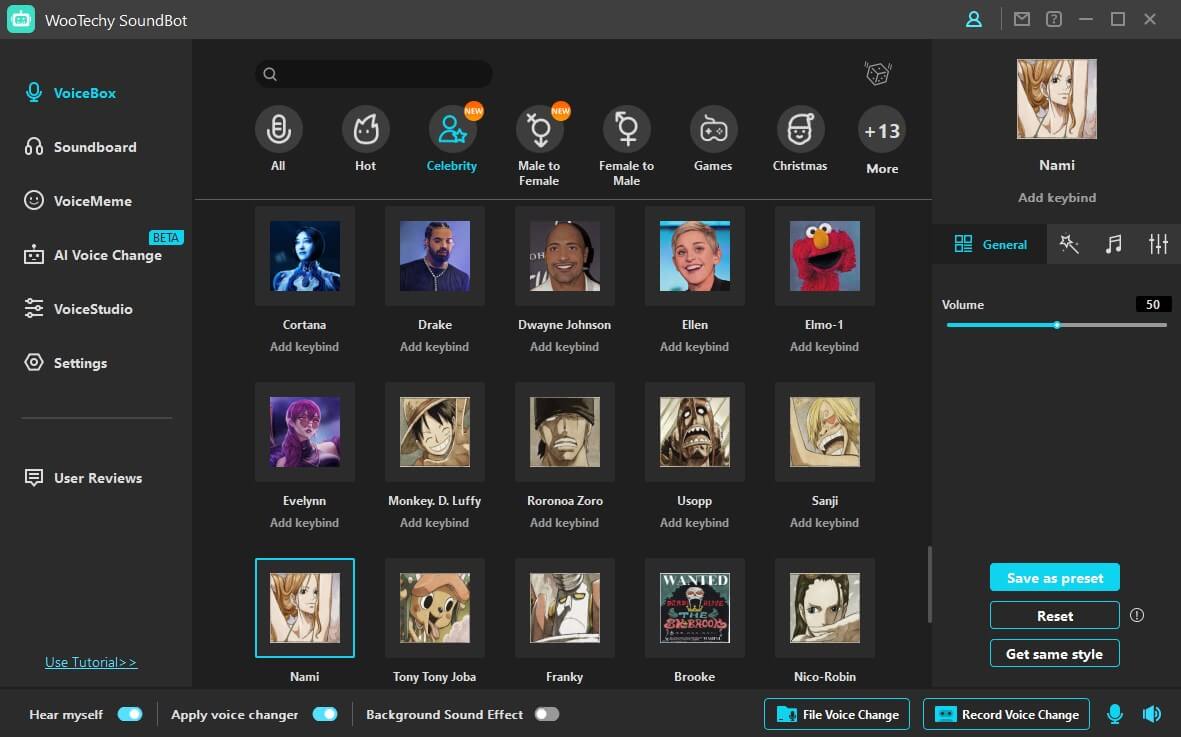 soundbot Nami Voice changer
