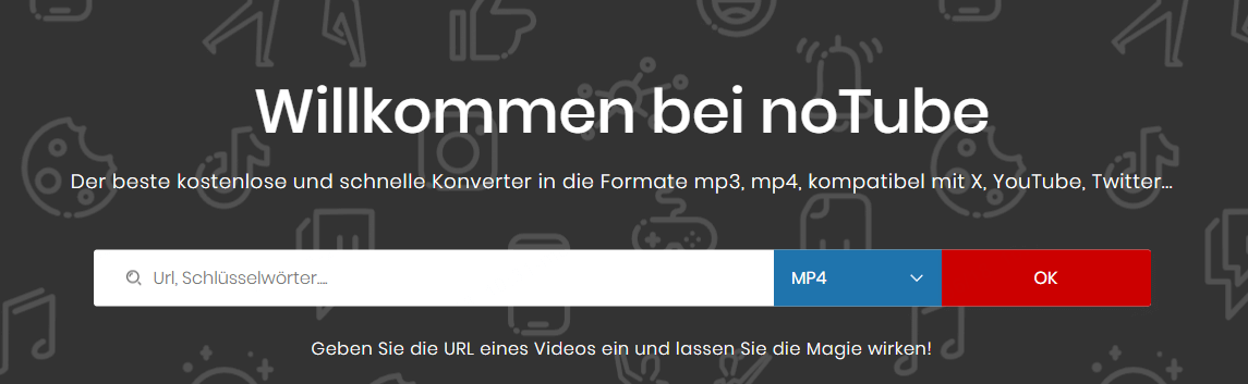 notube YouTube zu MP4 HD Konverter