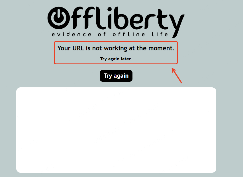 Offliberty no funciona