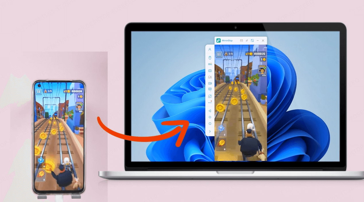 WooTechy MirrorDisp interfaz