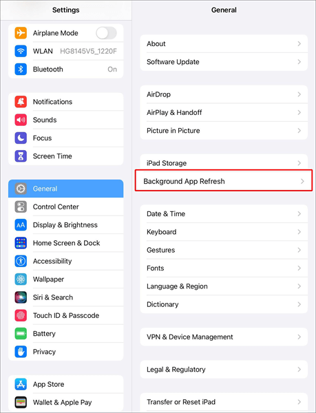 refresh background app 1