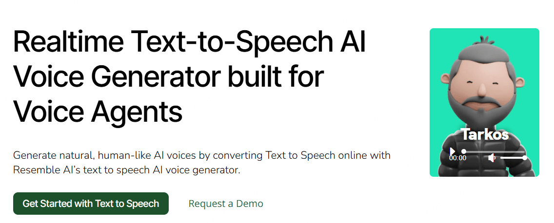 resemble ai Synthèse vocale IA