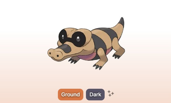 Sandile Pokemon