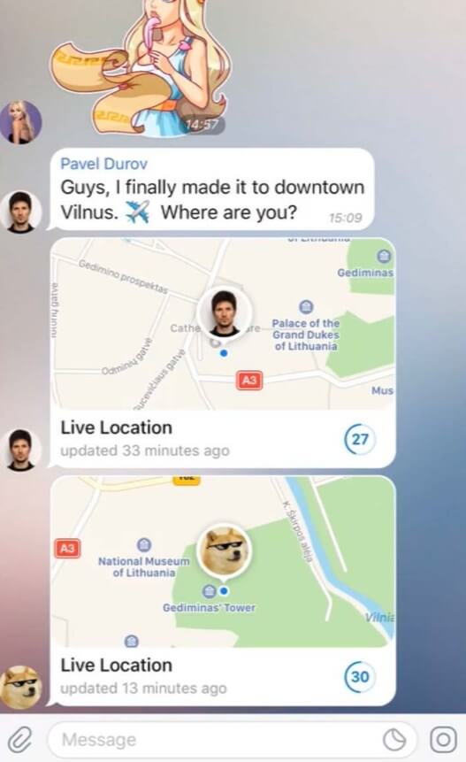 How to Send Live Location on Telegram