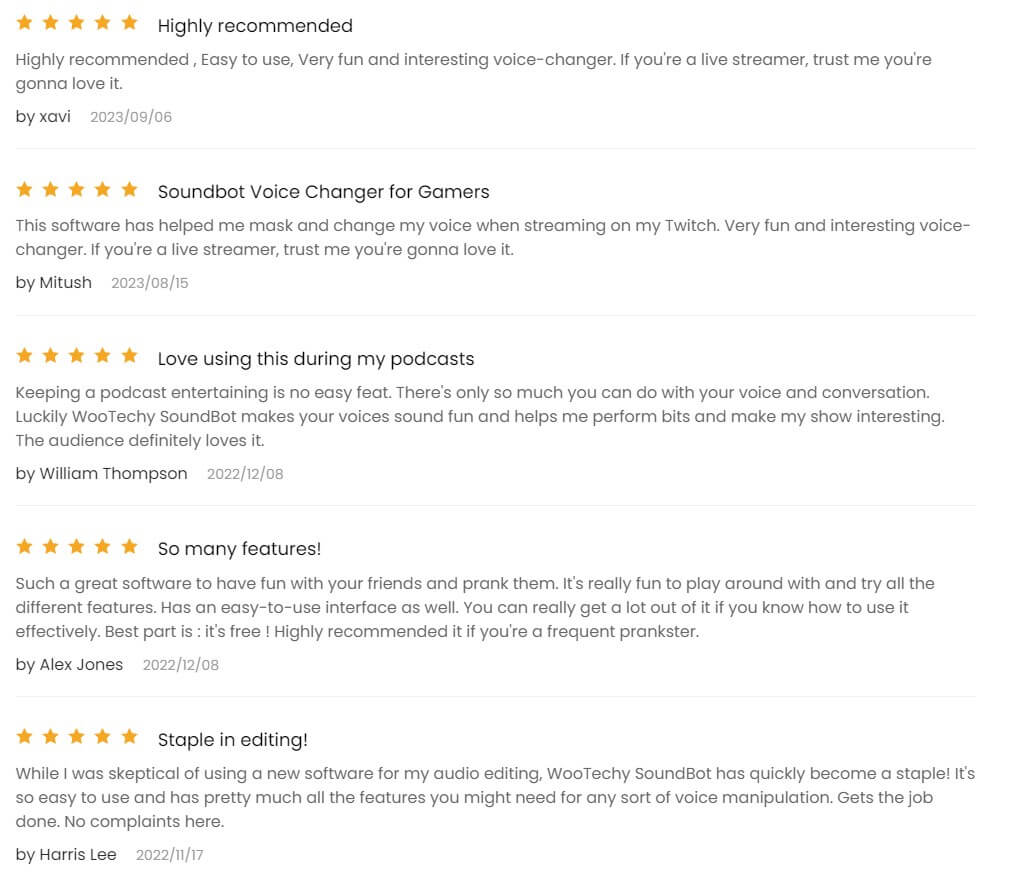 User Reviews of  wootechy soundbot