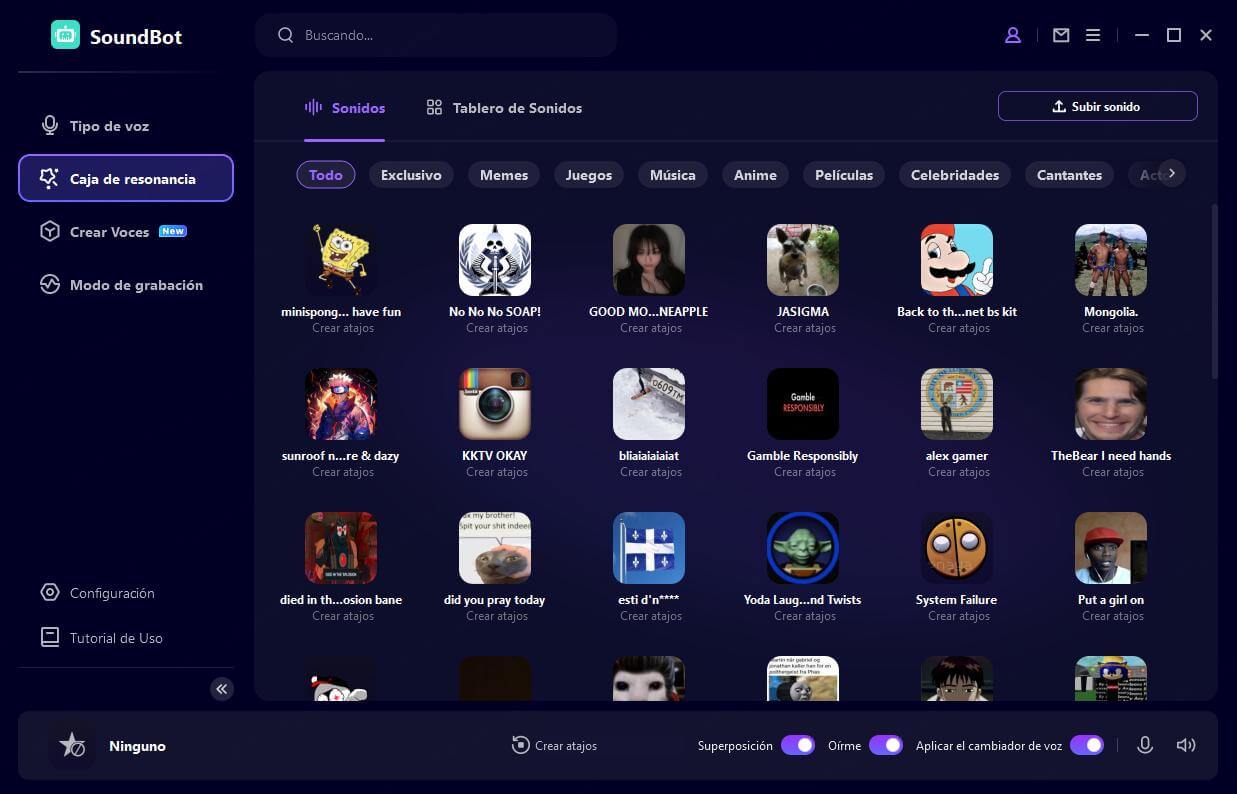 voz mujer en wootechy soundbot