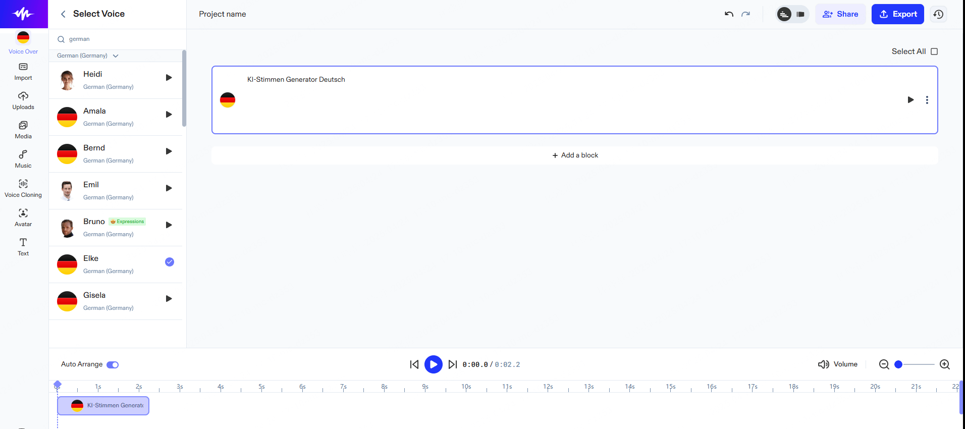 speechify Deutsche Stimme Generator