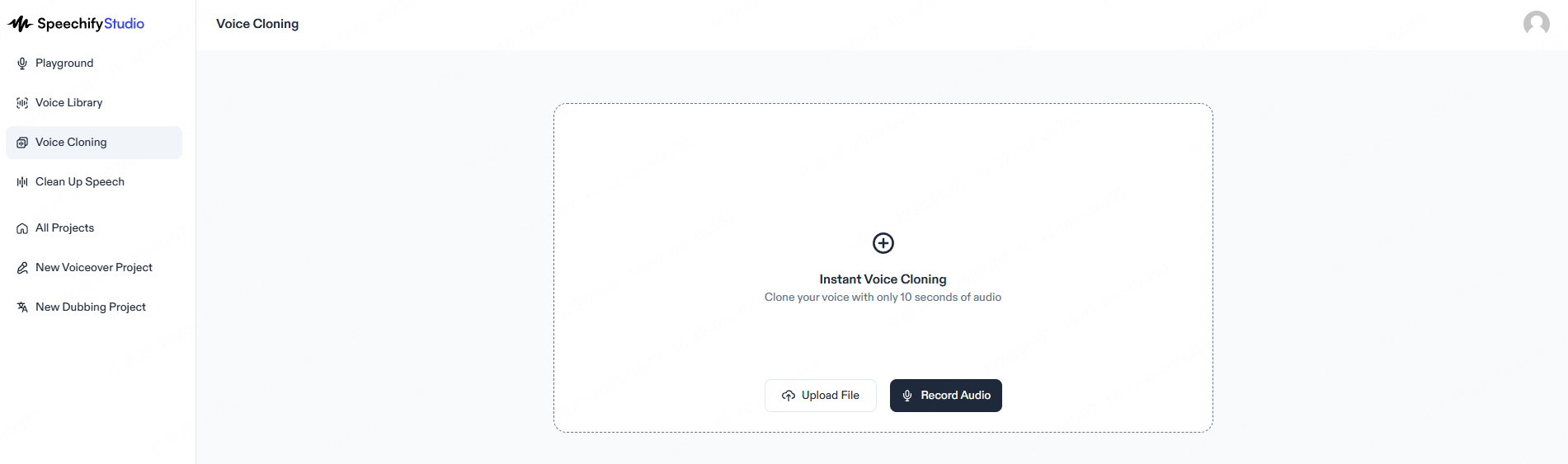 speechify meine eigene Stimme klonen
