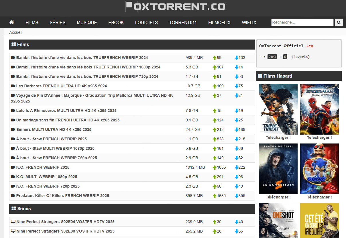 torrent9 sites pour télécharger des films et séries