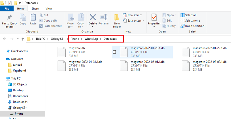Transferir WhatsApp del almacenamiento de Android al PC