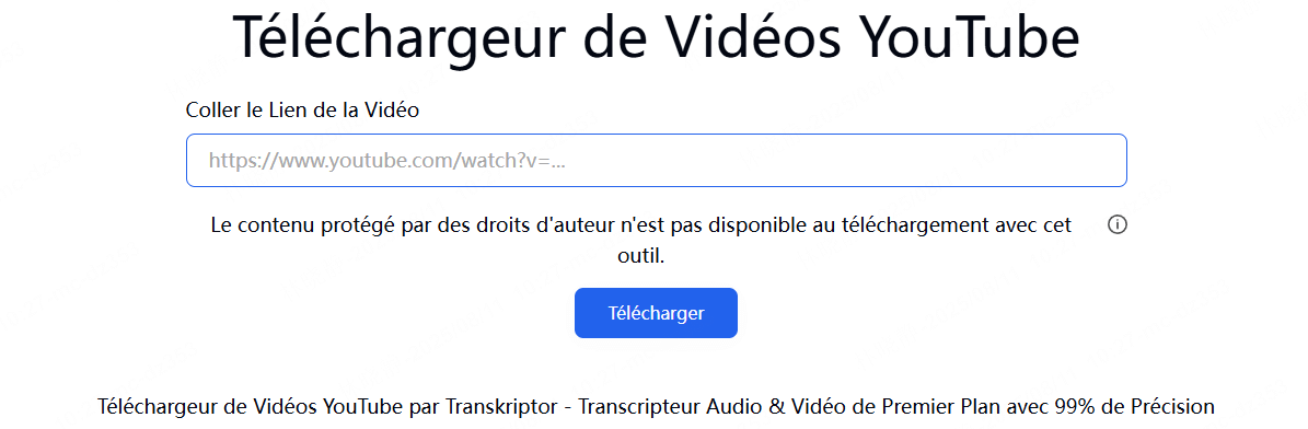 transkriptor téléchargement gratuit youtube