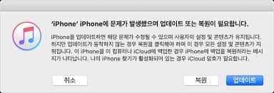 iTunes 복원