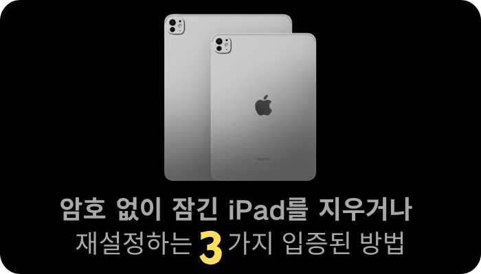 암호 없이 iPad를 재설정하는 방법