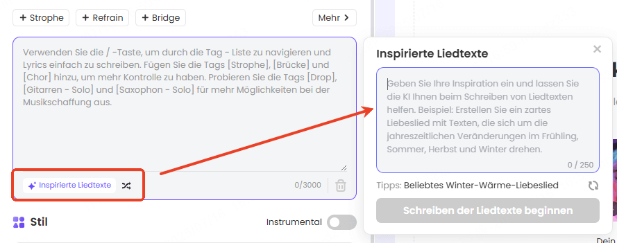 Verwenden Sie topmediai, um Songtexte zu generieren