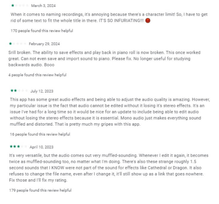 Voice Changer with Effects user reviews