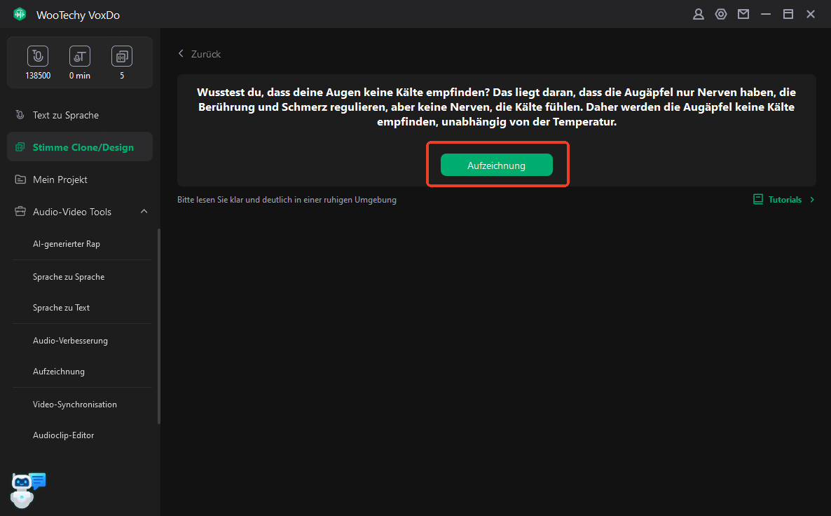 voxdo klon eigene Stimme