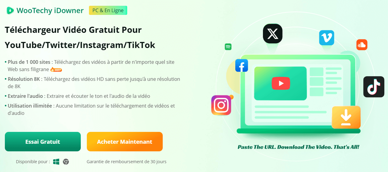 wootechy idowner téléchargeur de vidéos YouTube