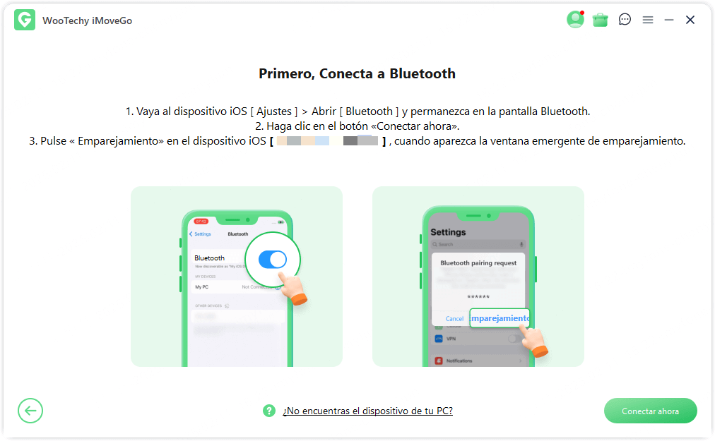 conectar vía Bluetooth 2
