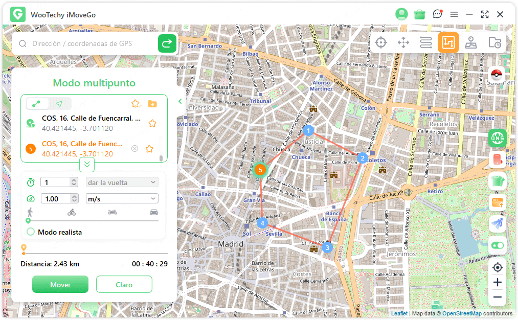 Planificar la Ruta Multipunto 1