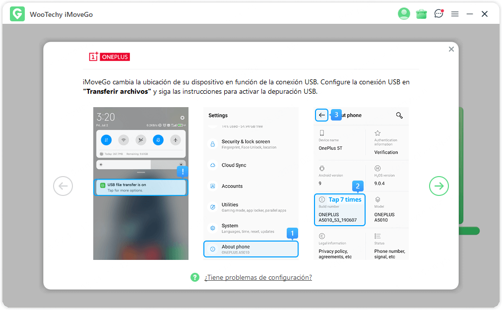Activar la depuración USB