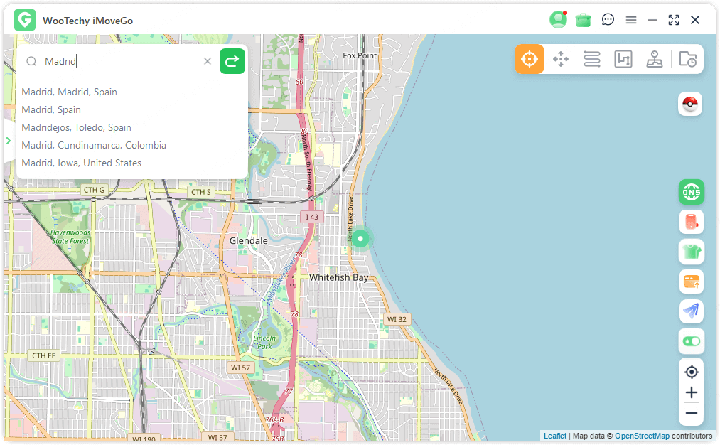 Establece un Destino