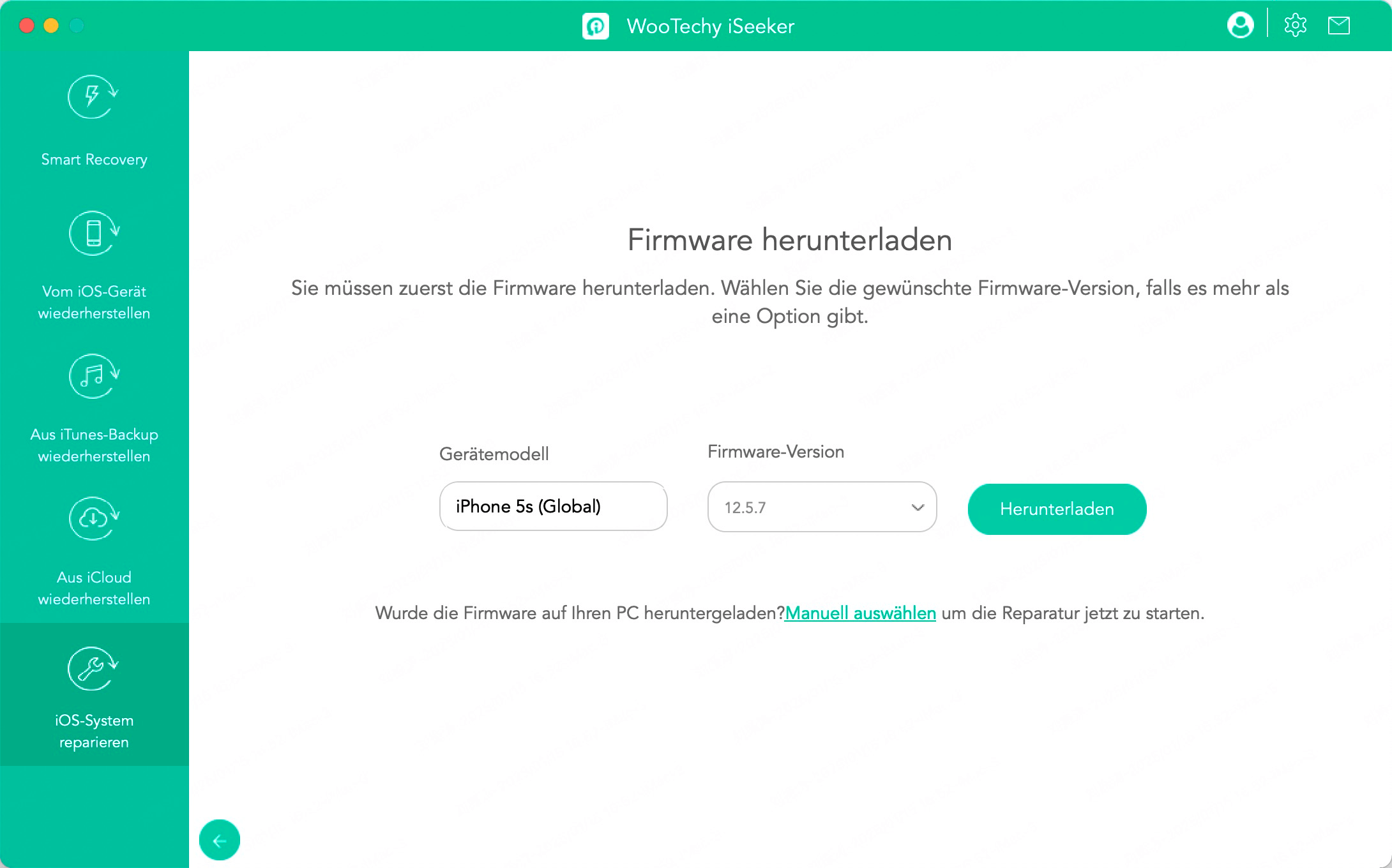 Firmware herunterladen