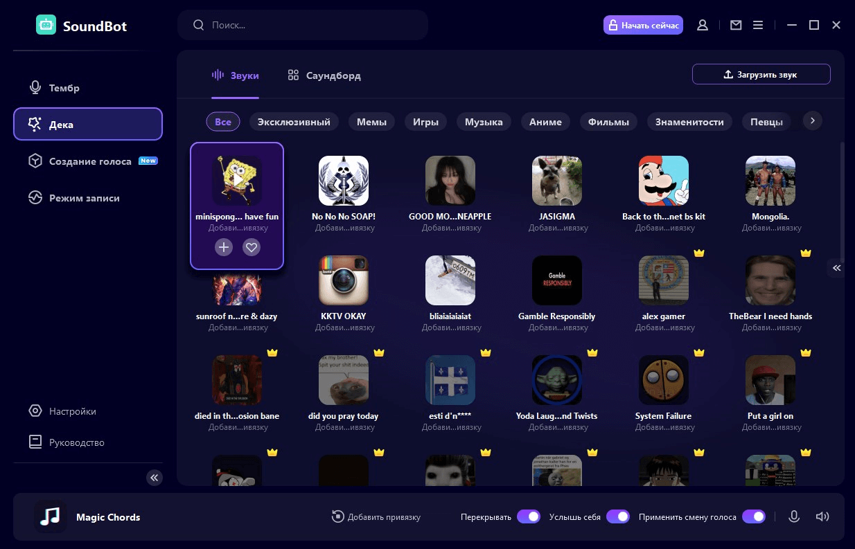 основной микрофон 1