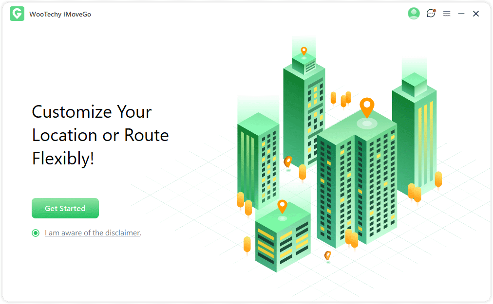 launch WooTechy iMoveGo to fake location