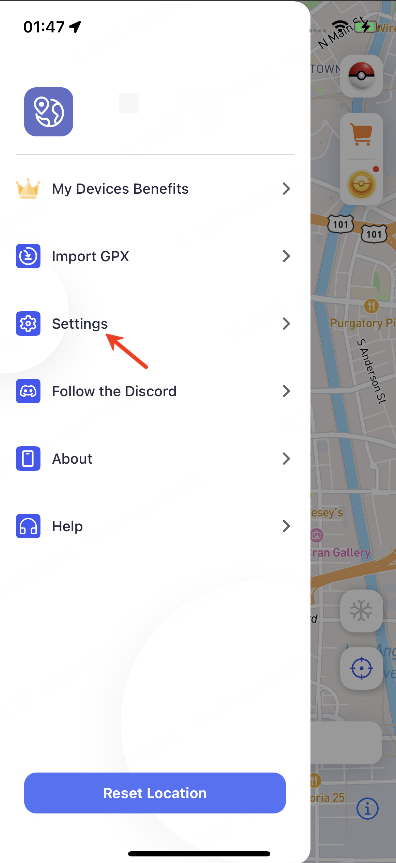 change your device selection